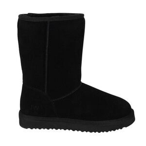 Jack Wills Womens/Ladies Suede Mid Calf Boots / Black